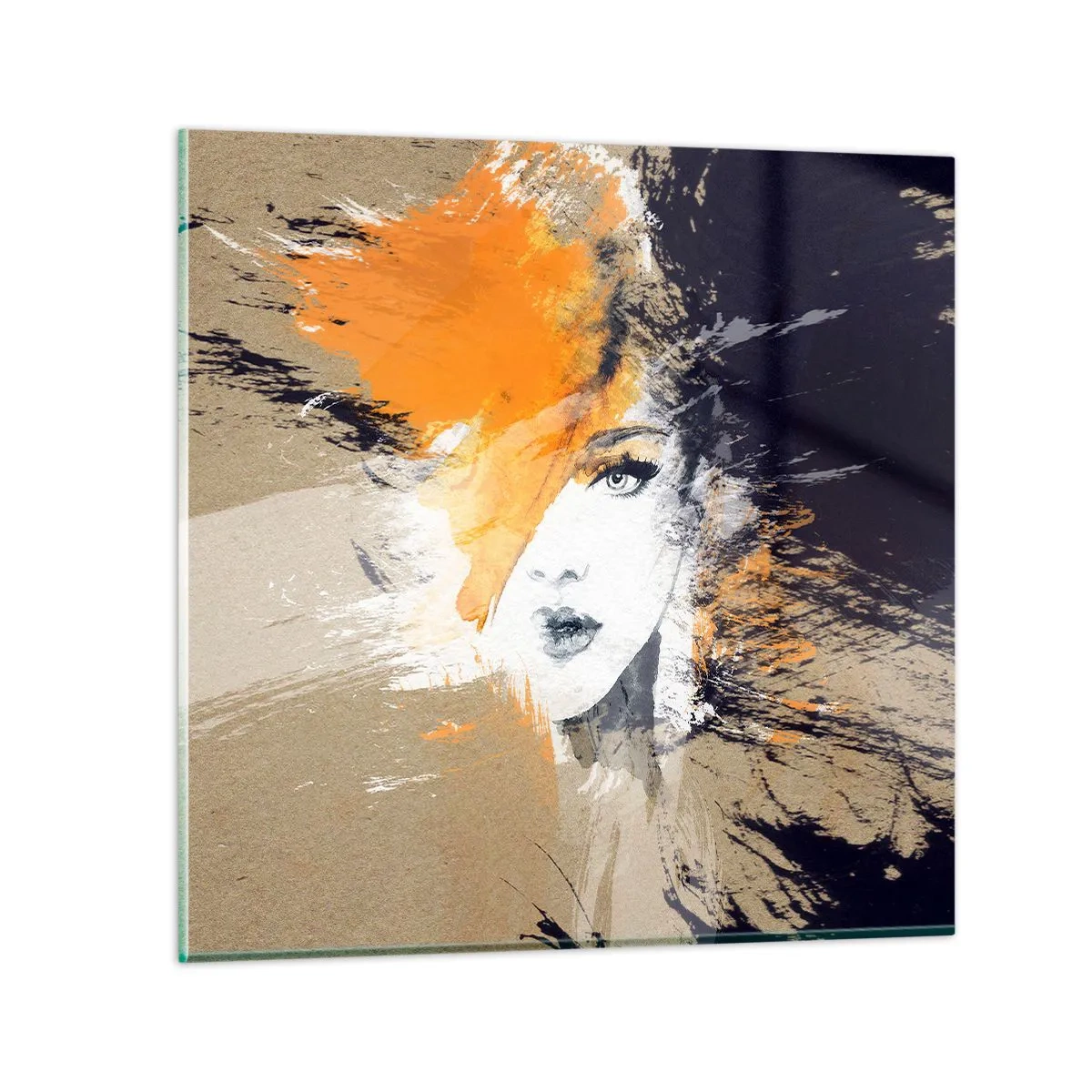 Schilderen op glas - En er is licht - 40x40 cm