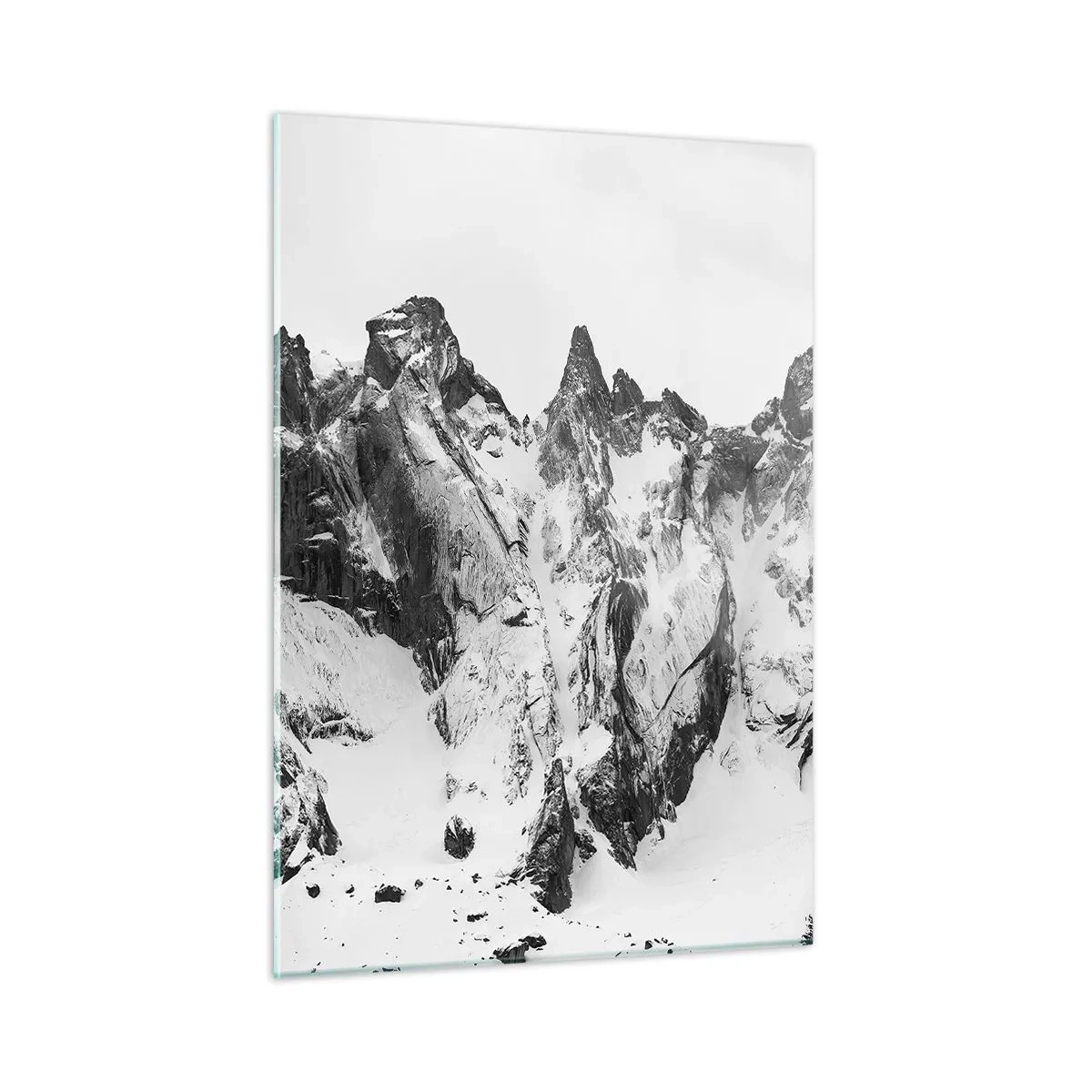 Schilderen op glas - Granieten gevaarlijke nok - 50x70 cm