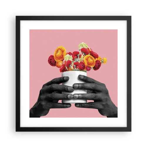 Poster in een zwarte lijst - De apotheose van het leven - 40x40 cm