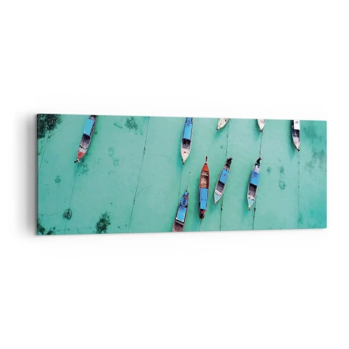 Schilderen op canvas - In blijde verwachting - 140x50 cm