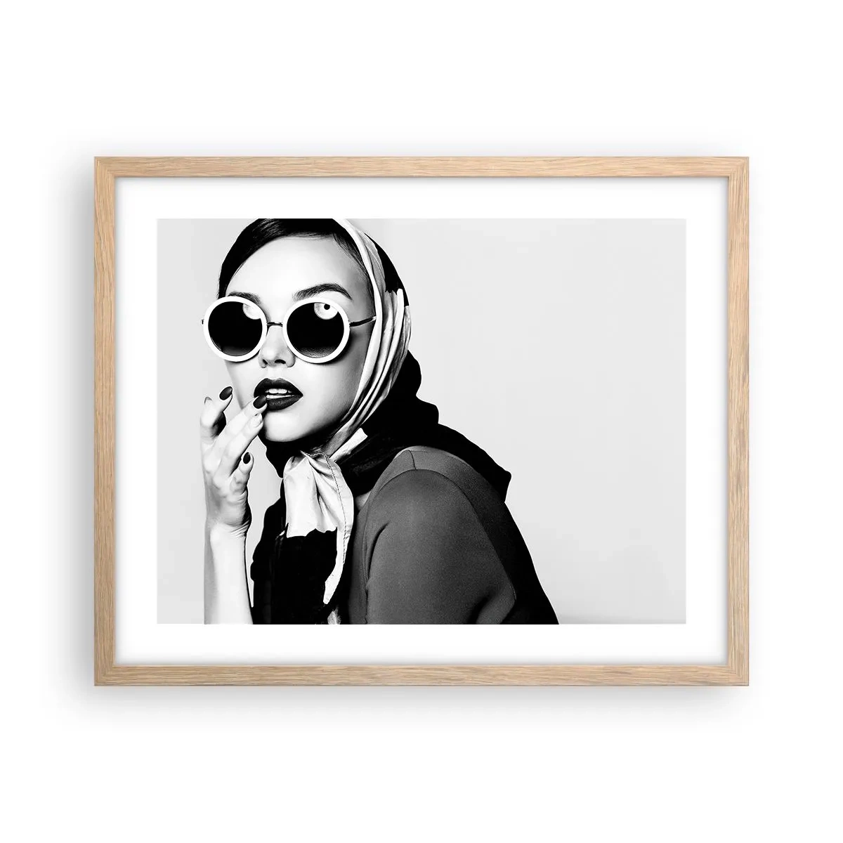 Een poster in een licht eiken lijst - Groeten uit de jaren 60 - 50x40 cm