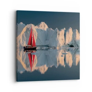 Schilderen op canvas - Aan de rand van de wereld - 40x40 cm