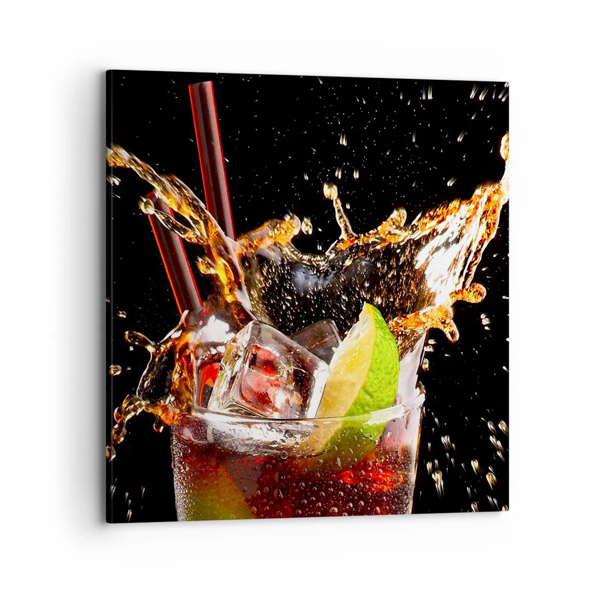 Schilderen op canvas - Vreugde en energie van kleuren - 70x70 cm