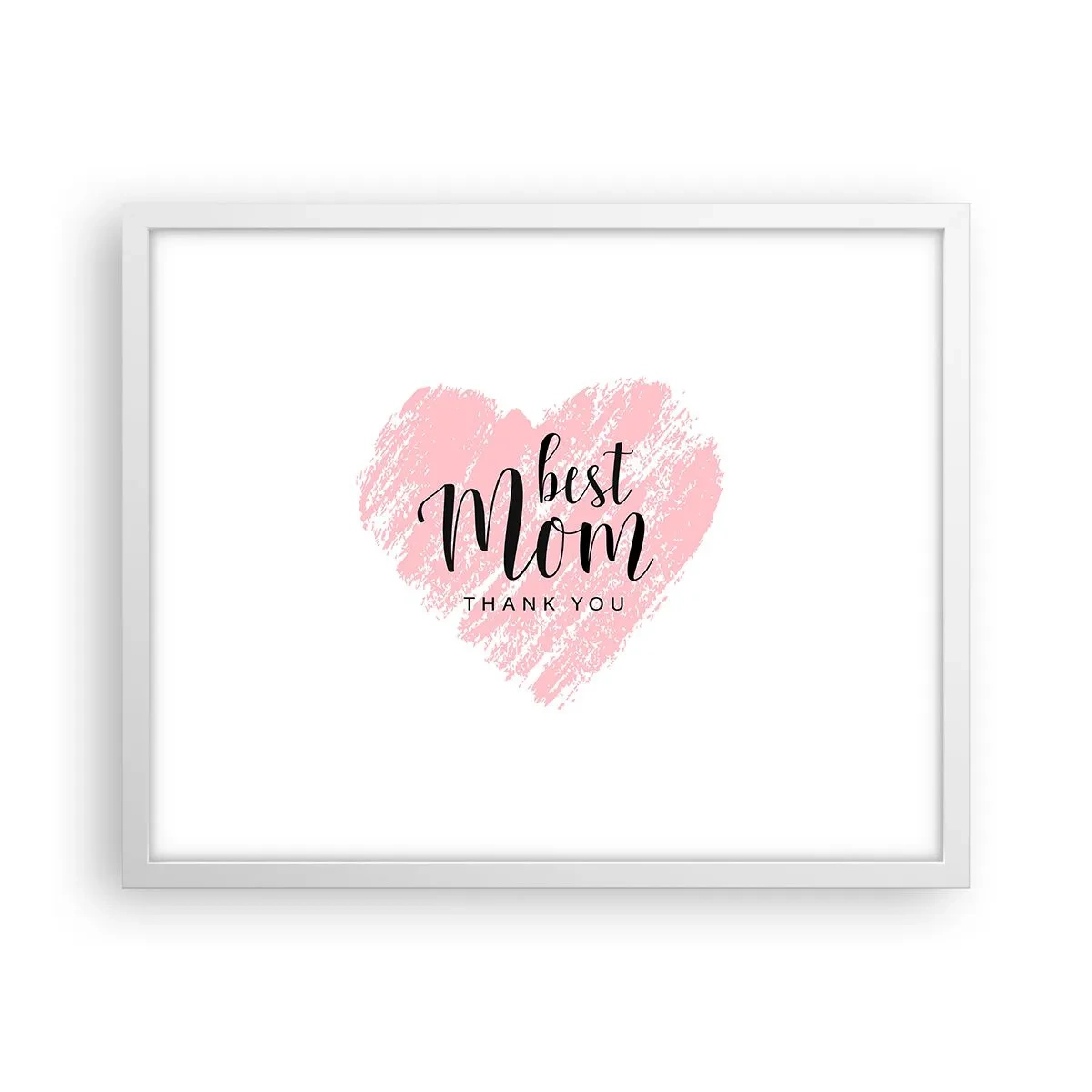 Poster in een witte lijst - Altijd het juiste moment - 50x40 cm