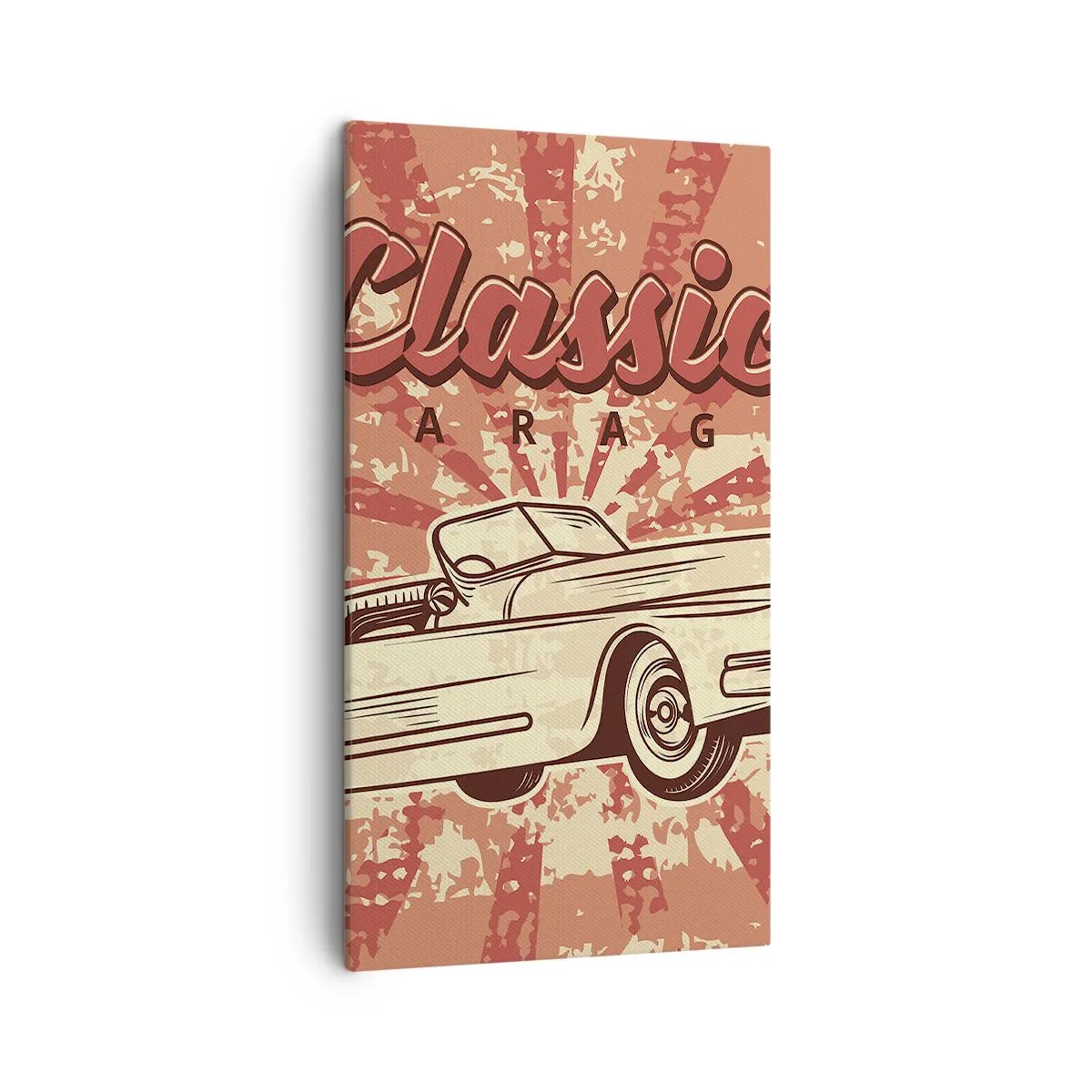 Schilderen op canvas - En op de radio, Elvis - 45x80 cm