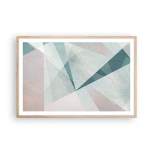 Een poster in een licht eiken lijst - Makkelijk maar dynamisch - 91x61 cm