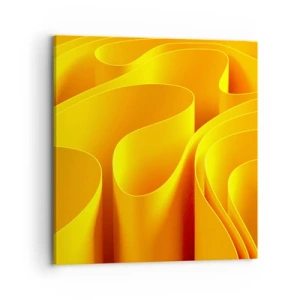 Schilderen op canvas - Als de golven van de zon - 70x70 cm