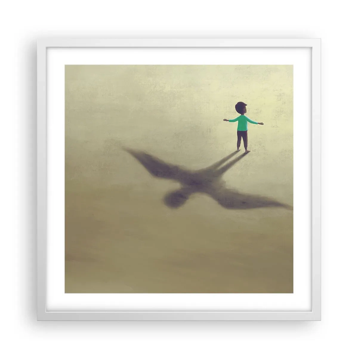 Poster in een witte lijst - De held van de toekomst - 50x50 cm