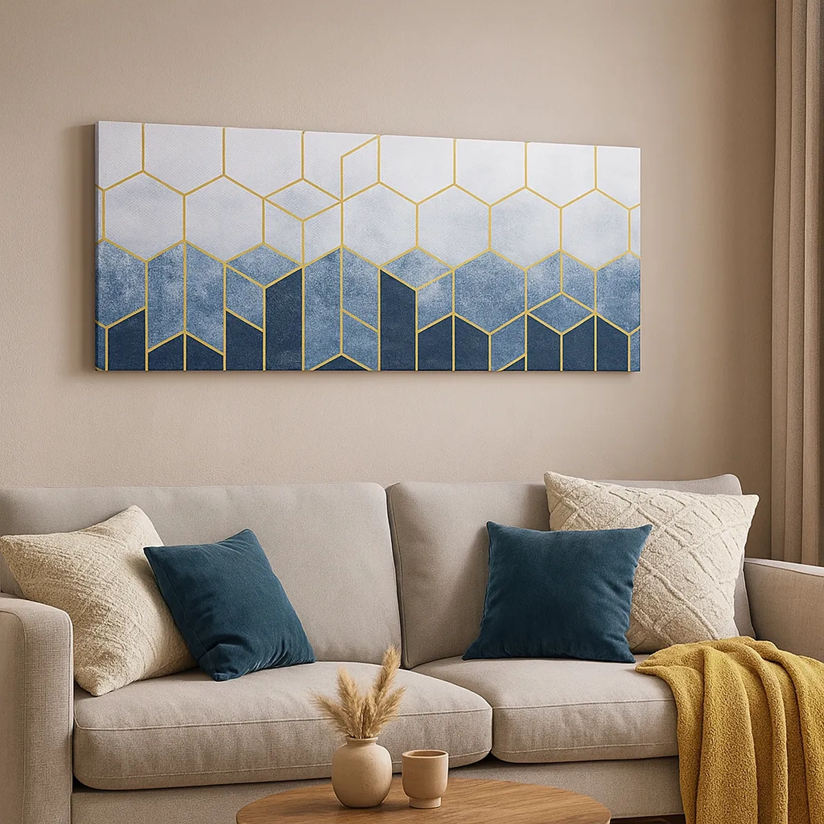 Schilderen op canvas - Compositie in een gesyncopeerd ritme - 30x30 cm