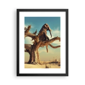 Poster in een zwarte lijst - Een nieuw gezichtspunt - 30x40 cm