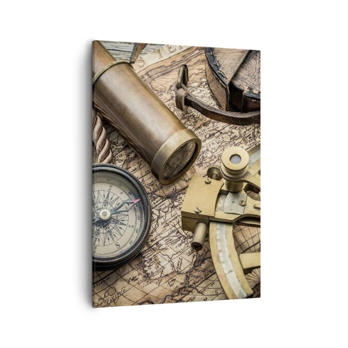 Schilderen op canvas - Zet koers - 50x70 cm