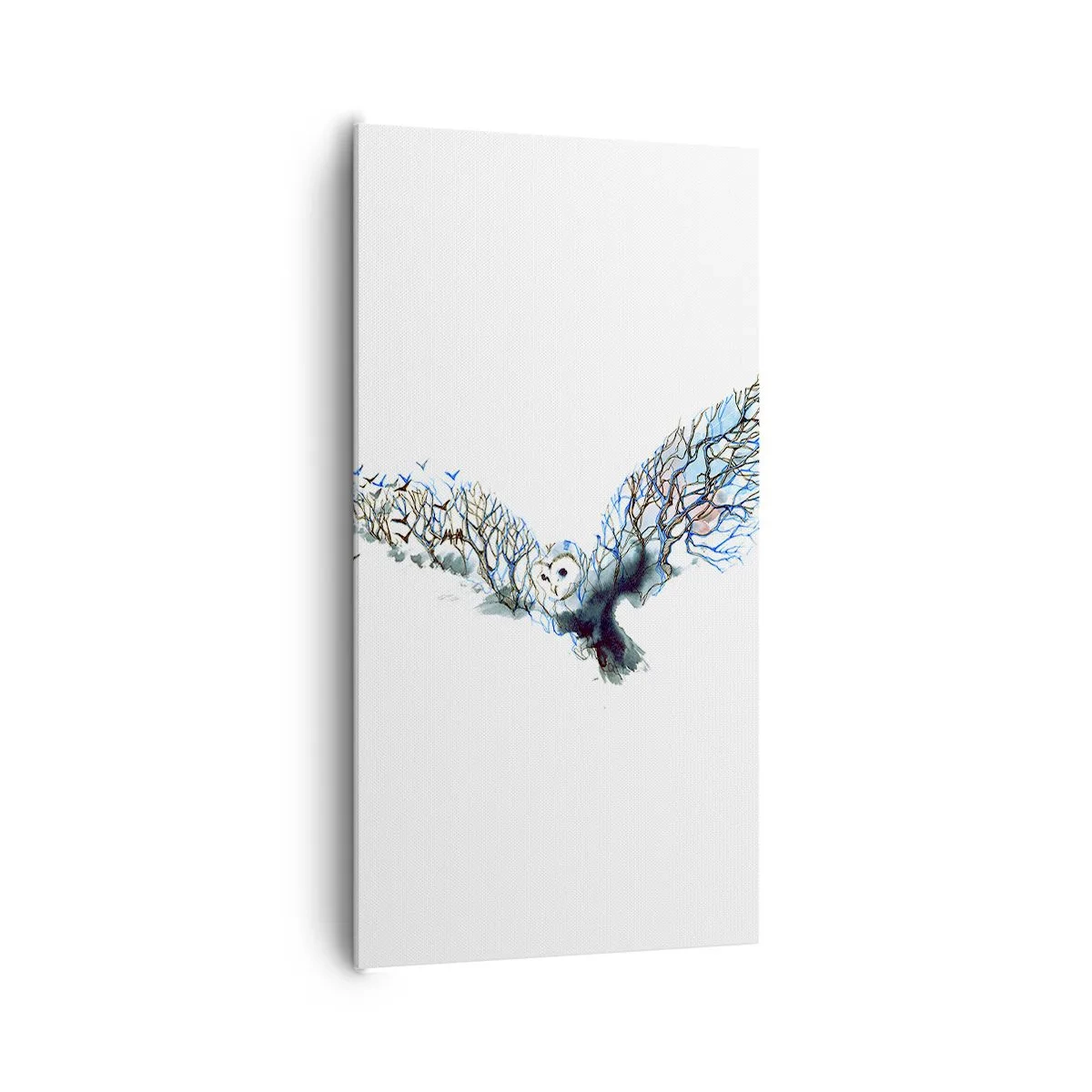 Schilderen op canvas - Op de vleugels van het bos - 65x120 cm