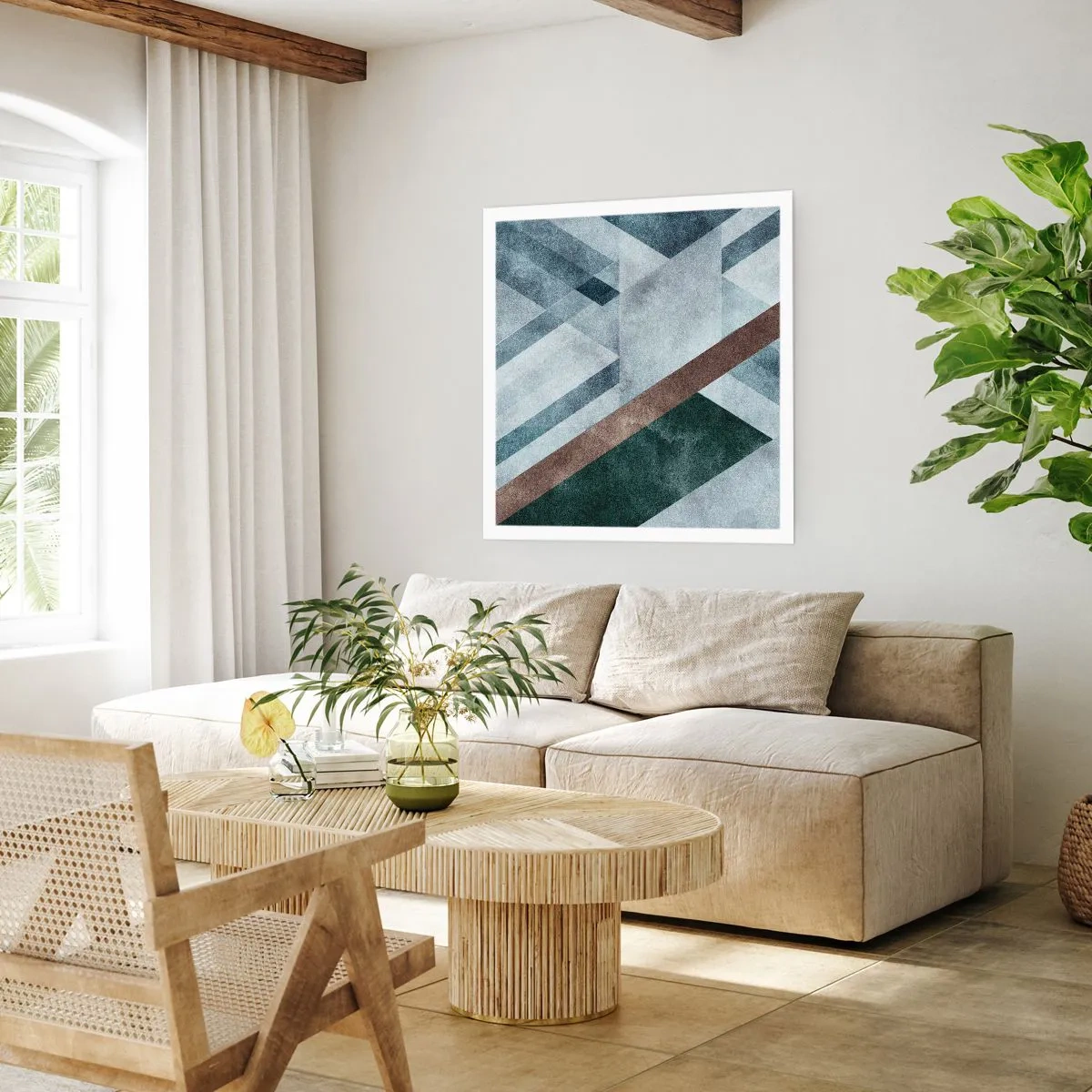 Poster - Verfijnde elegantie van geometrie - 30x30 cm