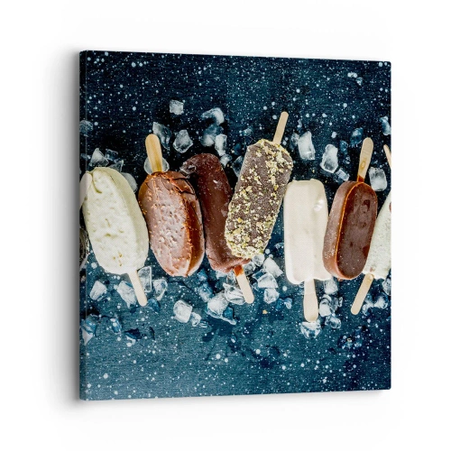 Schilderen op canvas - De smaak van hete zomer - 30x30 cm