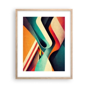 Een poster in een licht eiken lijst - Intensieve compositie - 40x50 cm