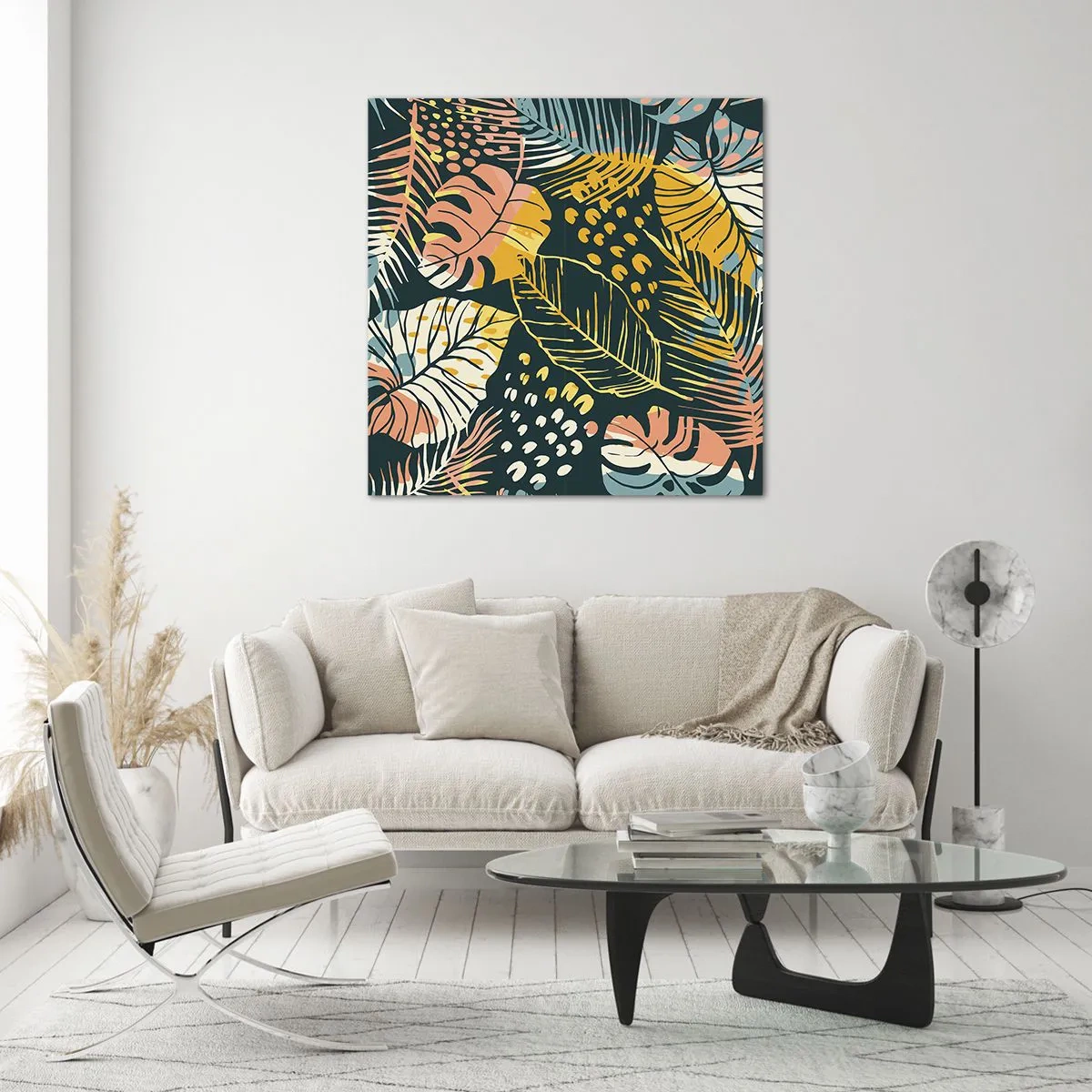 Schilderen op glas - Lommerrijke fantasie - 60x60 cm