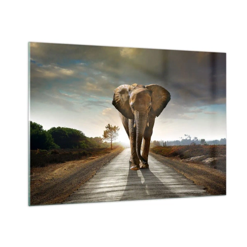 Schilderen op glas - En helemaal niet in een porseleinen pakhuis - 100x70 cm