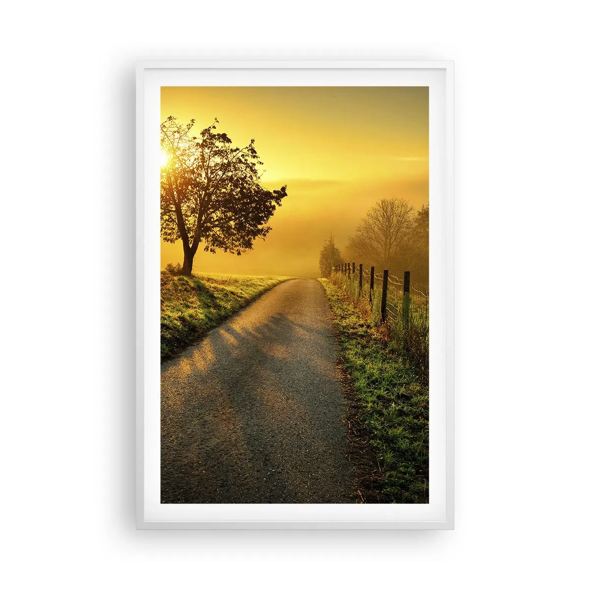 Poster in een witte lijst - Honingmiddag - 61x91 cm