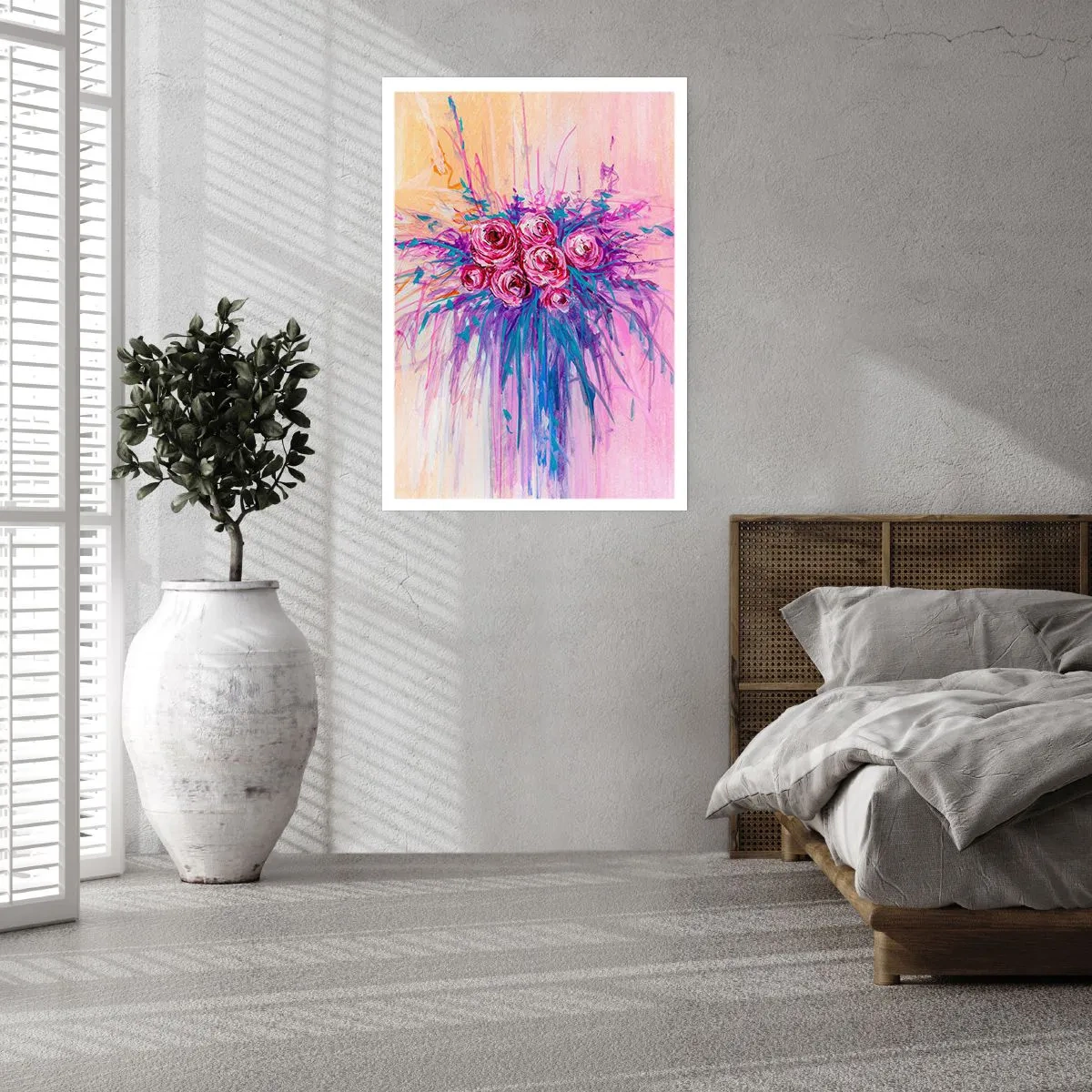 Poster - Rozenfontein - 70x100 cm