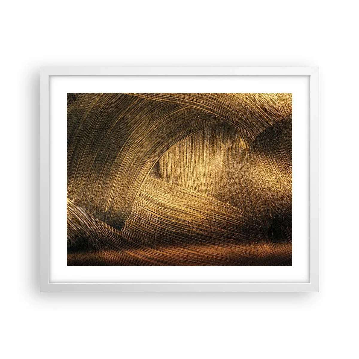 Poster in een witte lijst - In een gouden doolhof - 50x40 cm