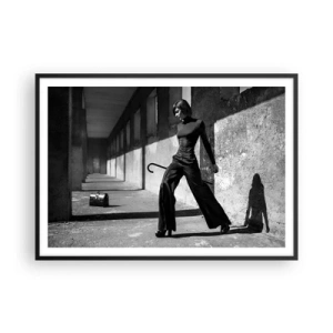 Poster in een zwarte lijst -   Stedelijke elegantie - 100x70 cm