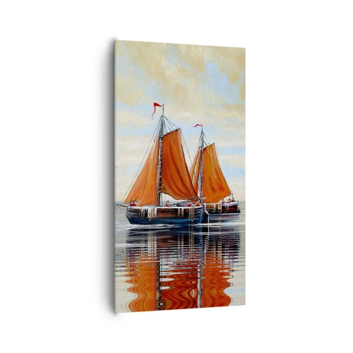 Schilderen op canvas - Hé, zeil, matroos... - 65x120 cm