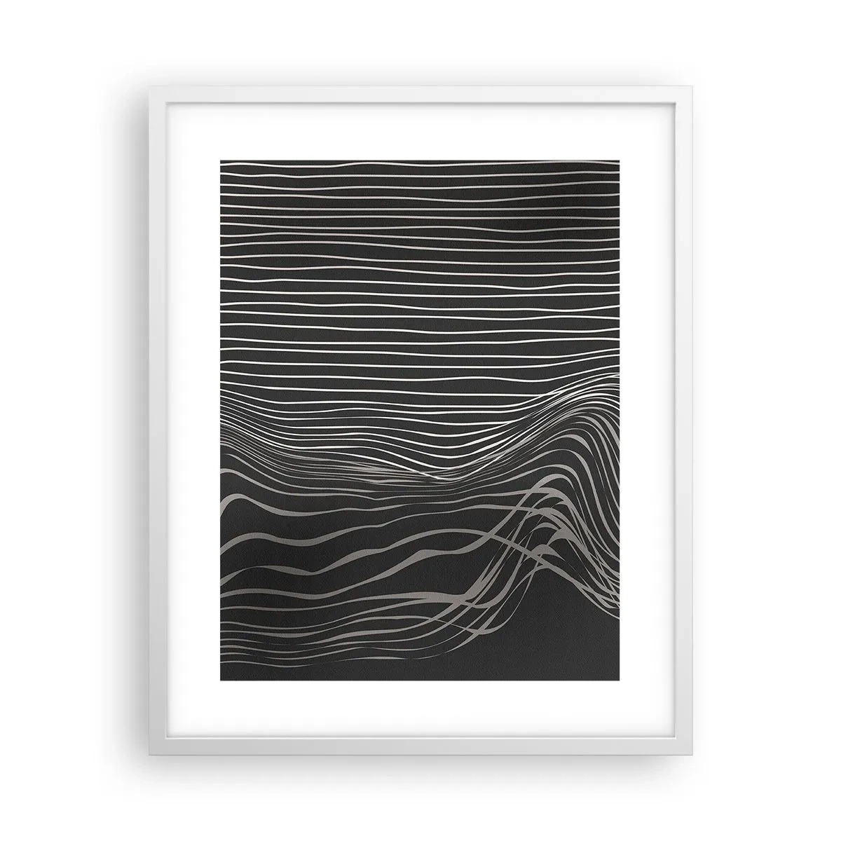 Poster in een witte lijst - Ritme en accent - 40x50 cm