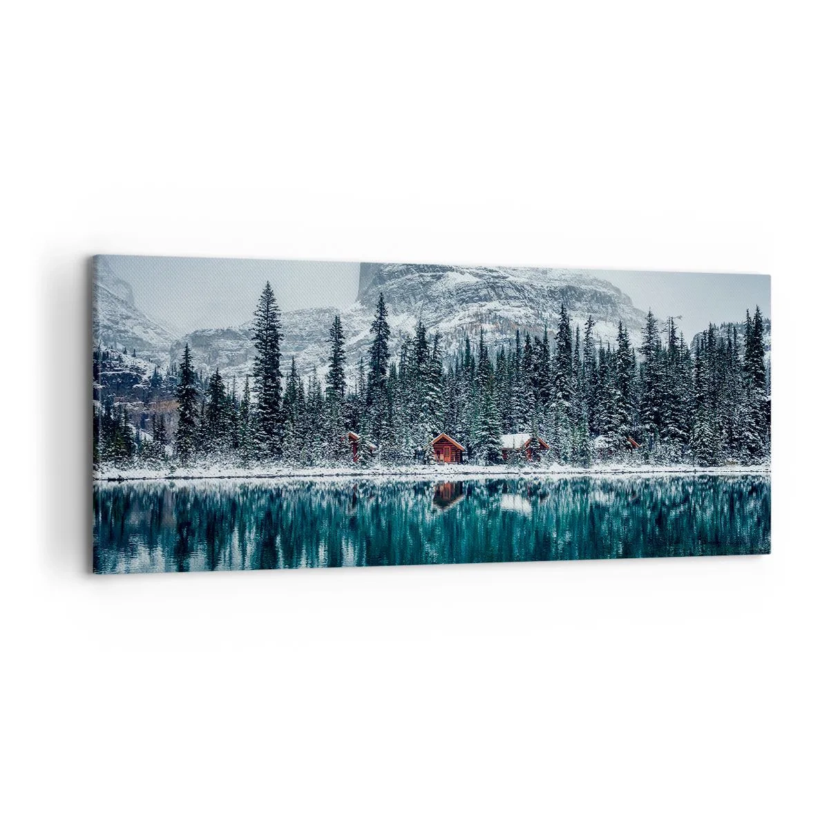 Schilderen op canvas - Canadese stilte - 120x50 cm