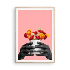 Een poster in een licht eiken lijst - De apotheose van het leven - 70x100 cm