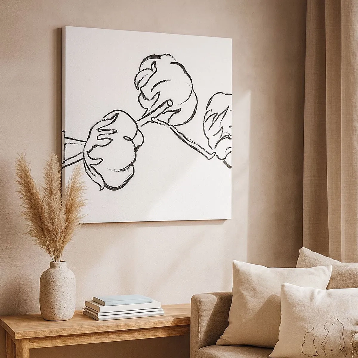 Schilderen op canvas - Katoen dons - 30x30 cm