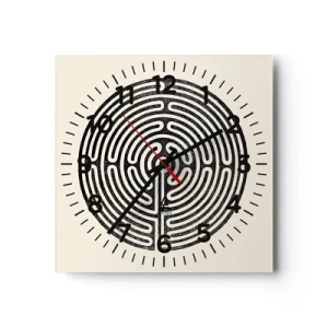 Wandklok - Klok - Mysterieuze orde - 40x40 cm