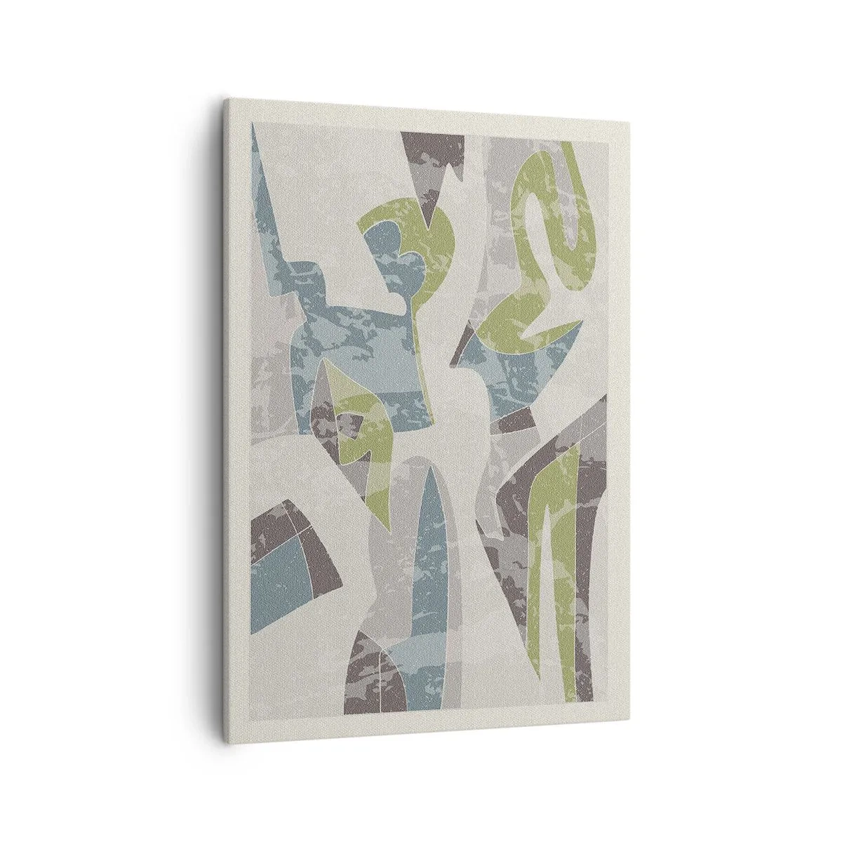 Schilderen op canvas - Compositie achter het glas - 50x70 cm