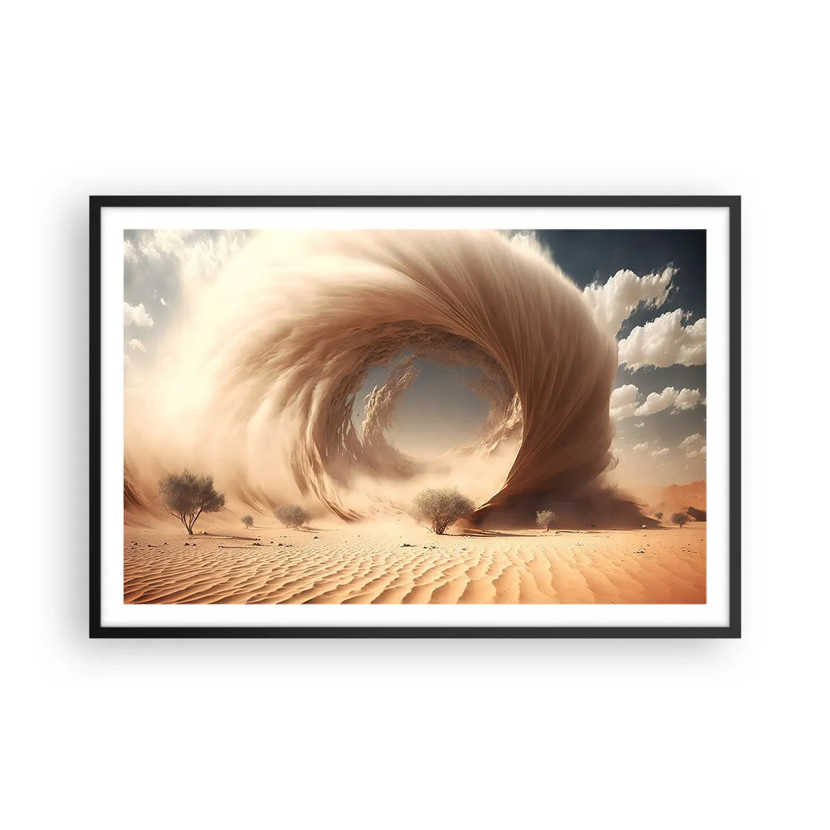 Poster in een zwarte lijst - Open portaal - 91x61 cm
