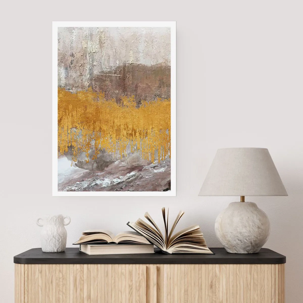 Poster - Een gouden explosie - 70x100 cm