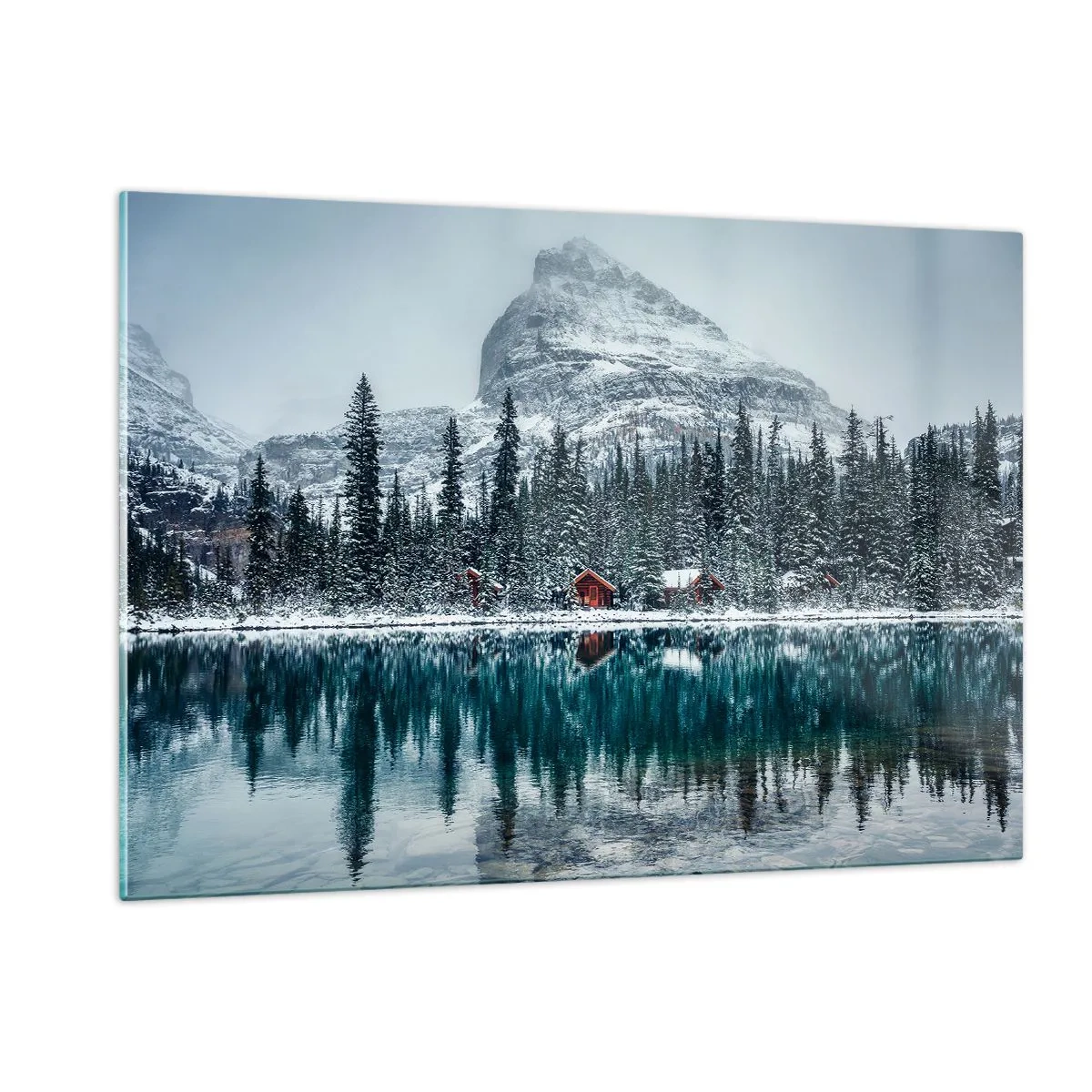Schilderen op glas - Canadese stilte - 120x80 cm