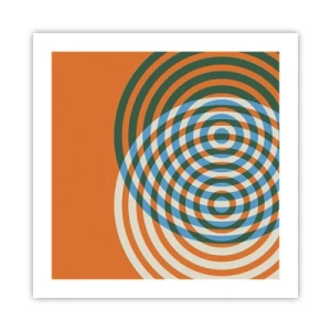 Poster - Abstracte circulaire variatie - 50x50 cm