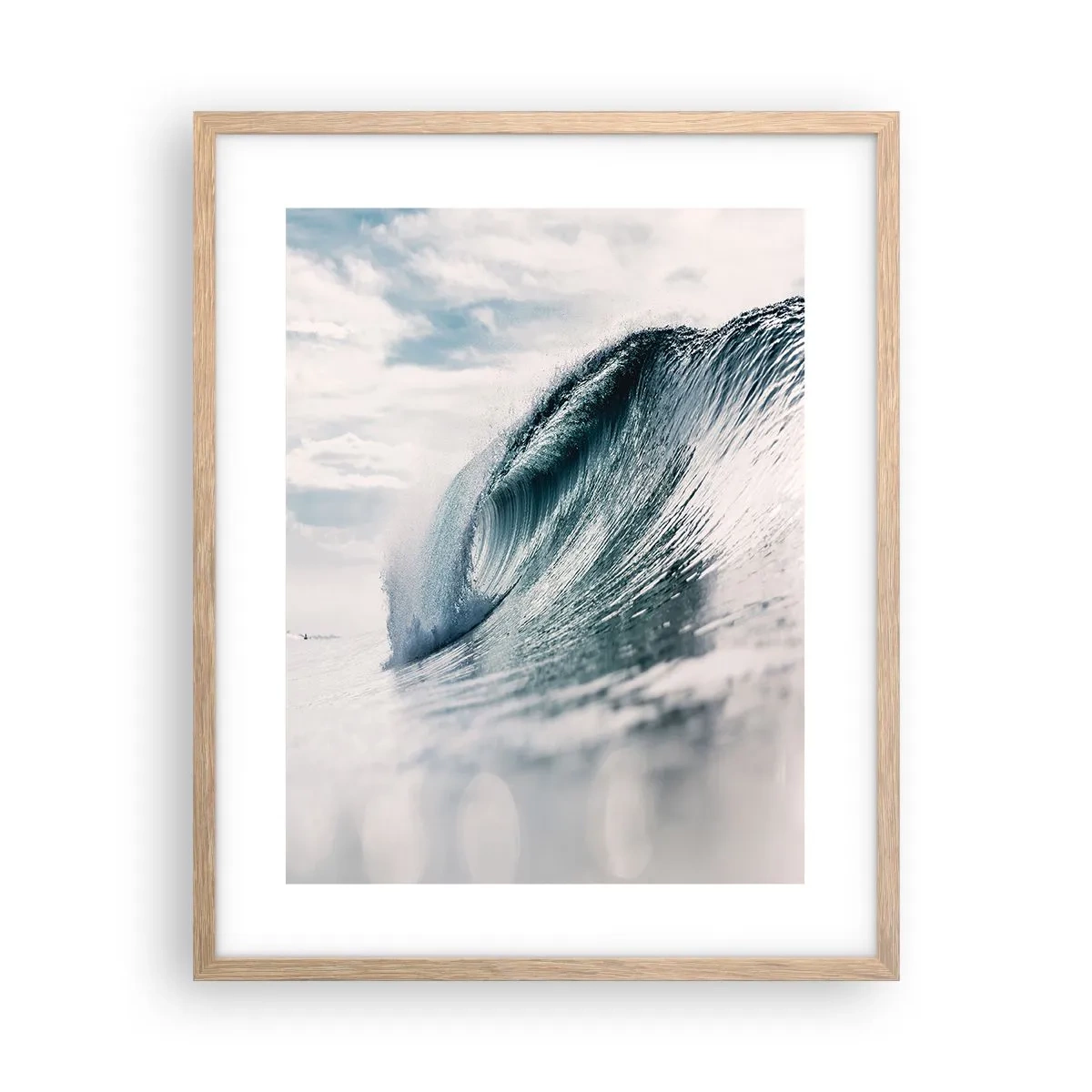 Een poster in een licht eiken lijst - Waterpiek - 40x50 cm