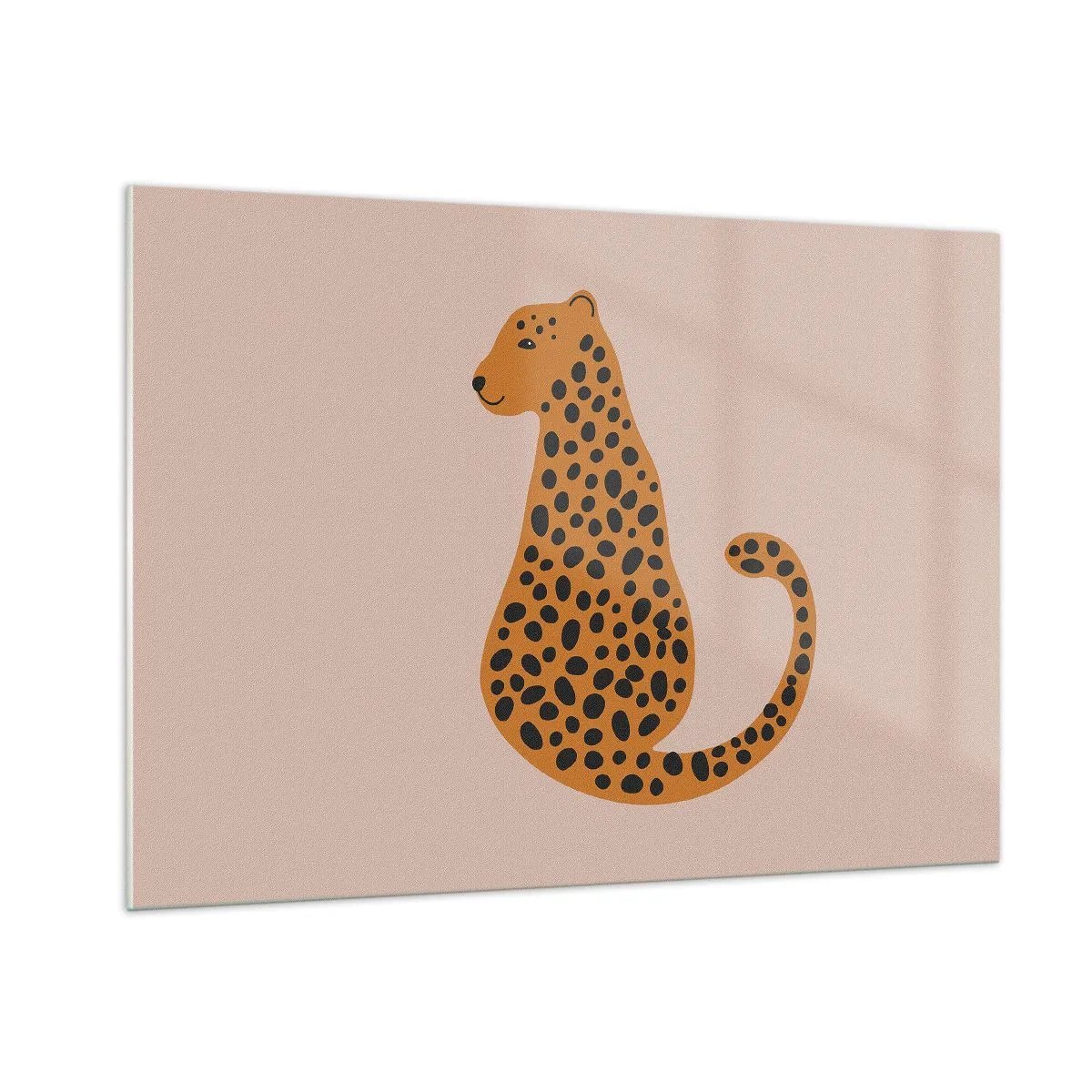 Schilderen op glas - Luipaardprint is een modieus print - 100x70 cm