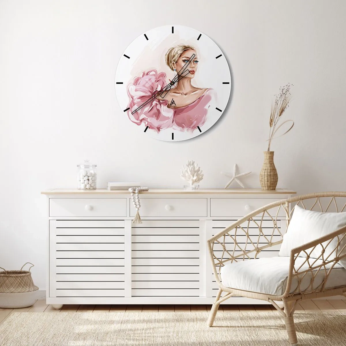 Wandklok - Klok - Hoe geschilderd... - 30x30 cm