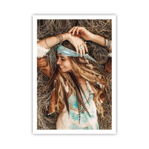 Poster - Op weg naar de zomer van de liefde - 70x100 cm