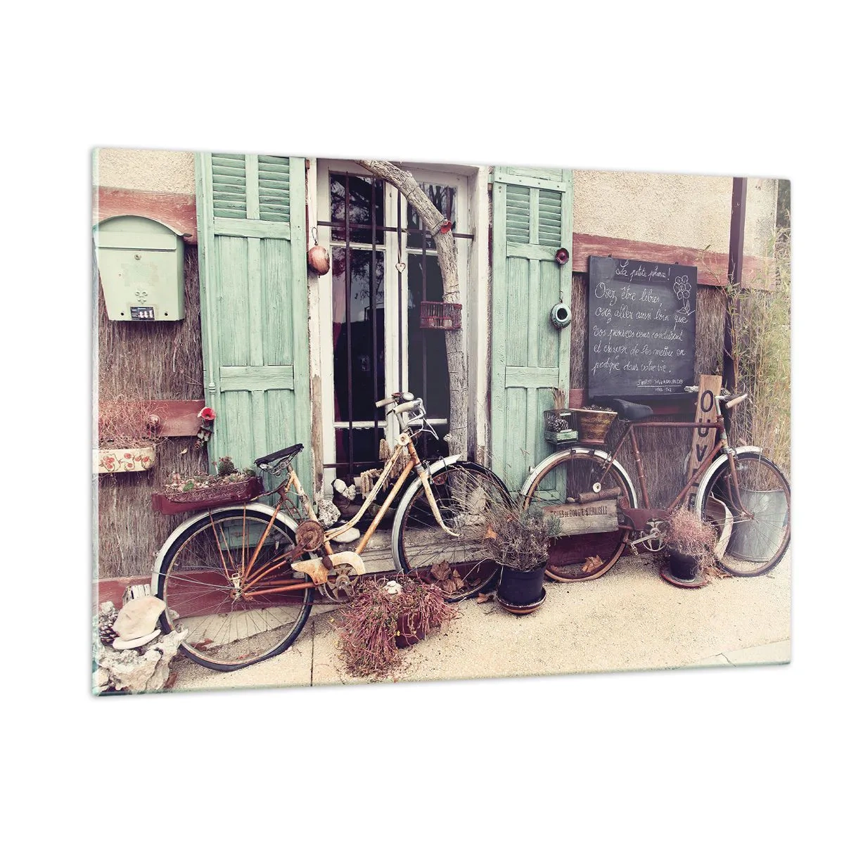 Schilderen op glas - Lang leve de provincie - 120x80 cm