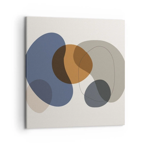 Schilderen op canvas - Kleur druppels - 50x50 cm