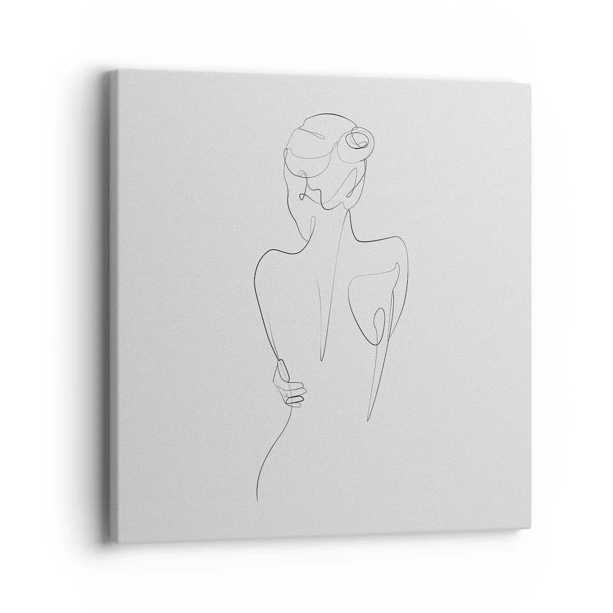 Schilderen op canvas - Lichaamsmuziek - 40x40 cm