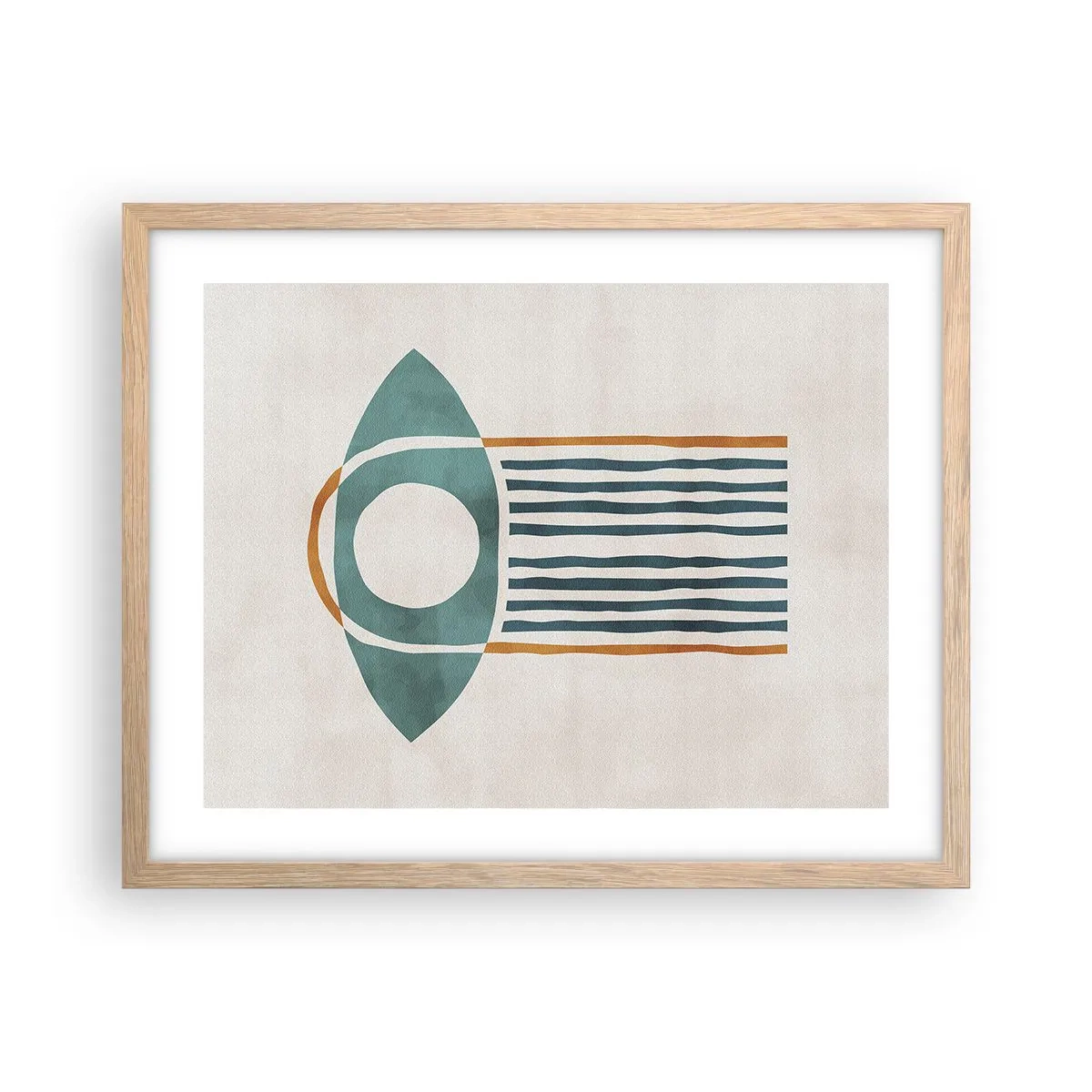 Een poster in een licht eiken lijst - Tekens en rituelen - 50x40 cm