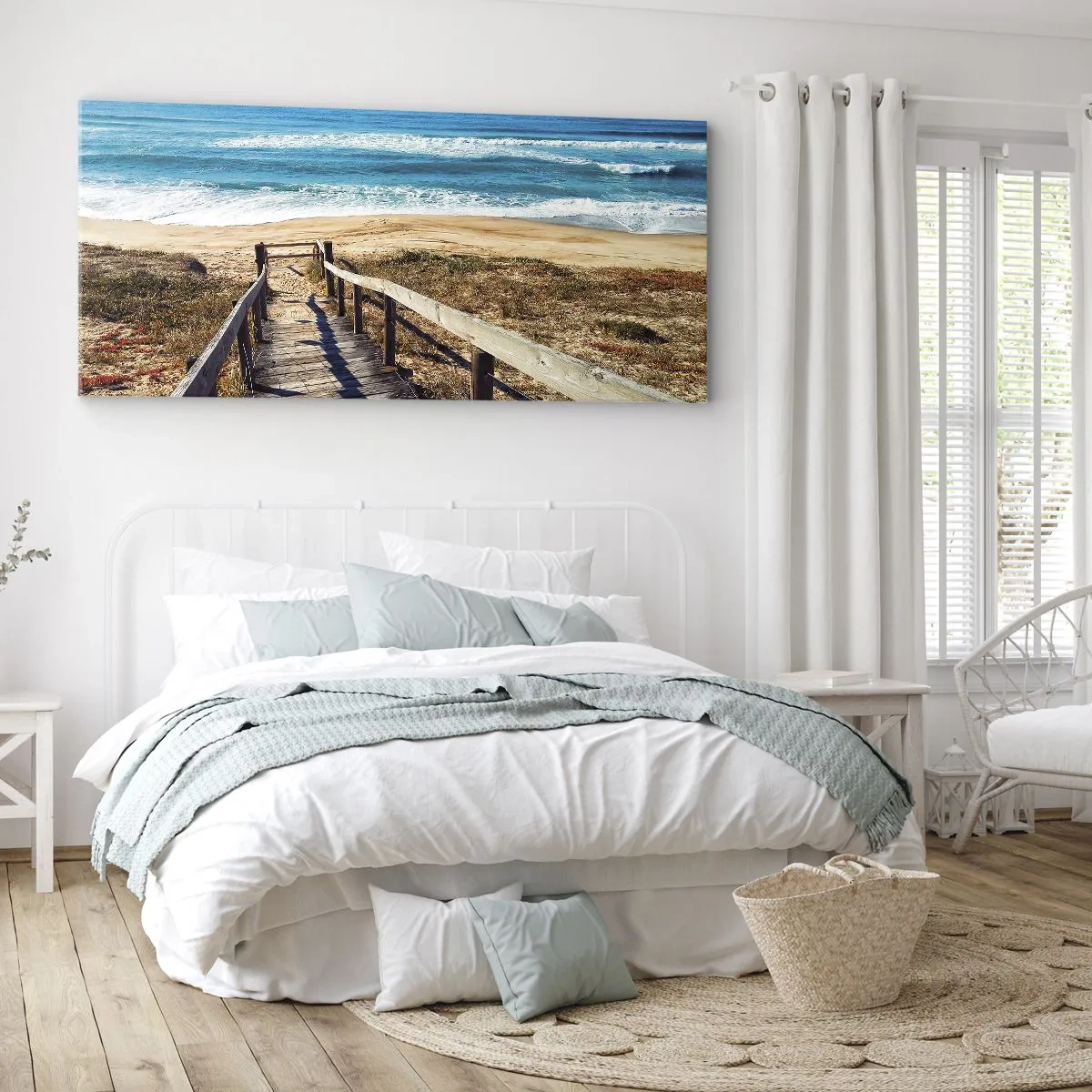 Schilderen op canvas - Loop maar! - 100x40 cm