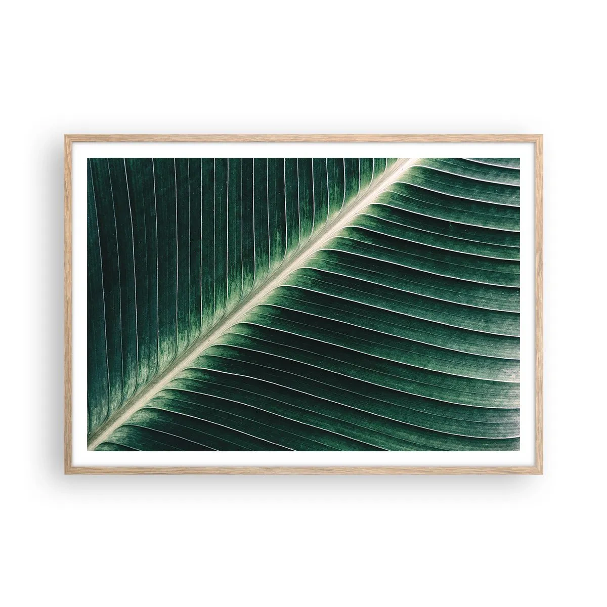 Een poster in een licht eiken lijst - Het ritme van de natuur - 100x70 cm