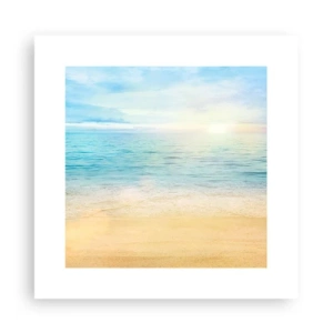 Poster - Groot blauw - 30x30 cm