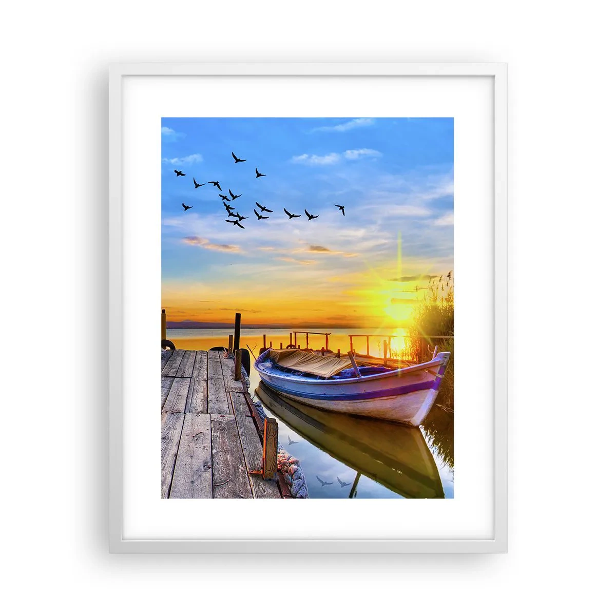 Poster in een witte lijst - Ik zie je morgen - 40x50 cm