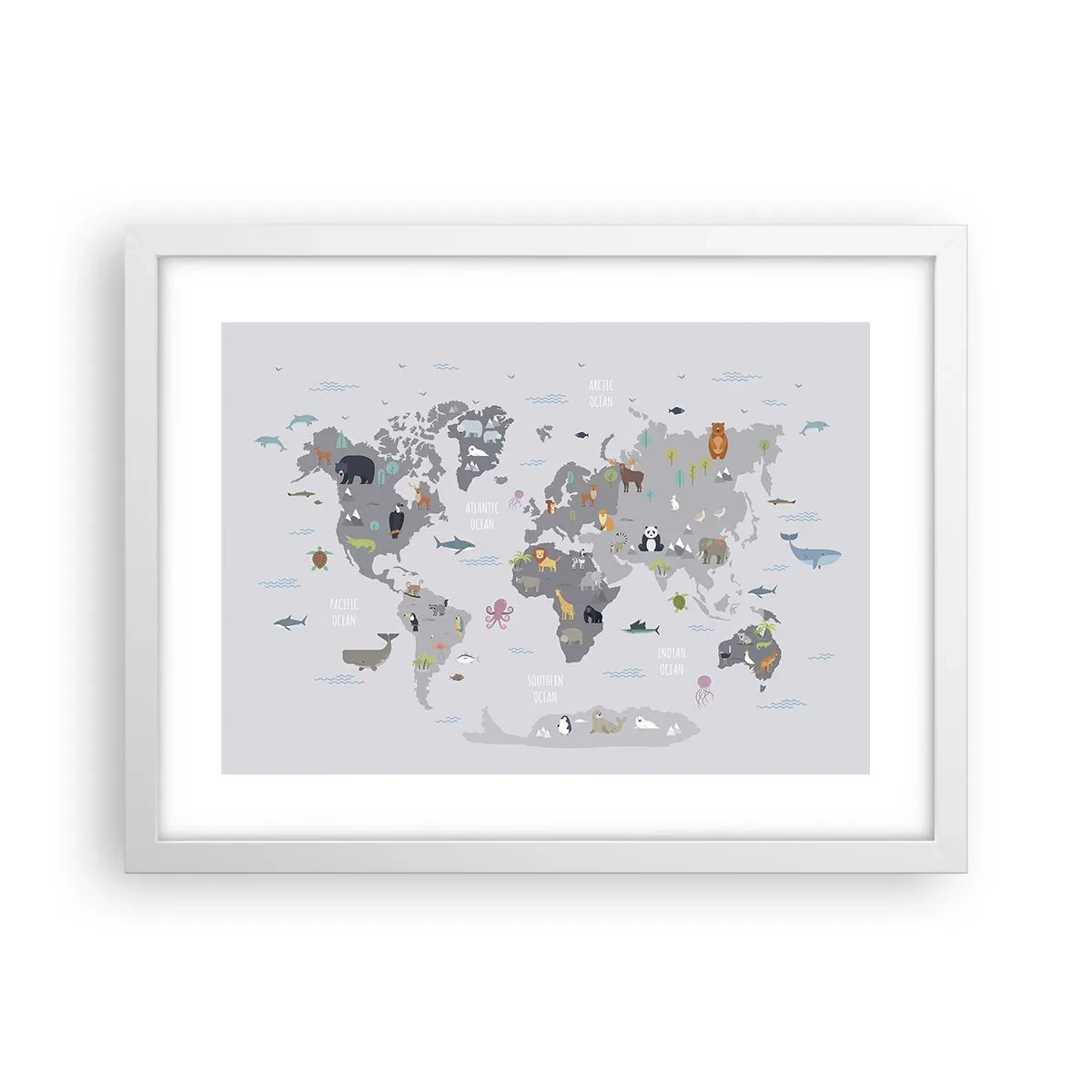 Poster in een witte lijst - Vertel me waar je vandaan komt ... - 40x30 cm