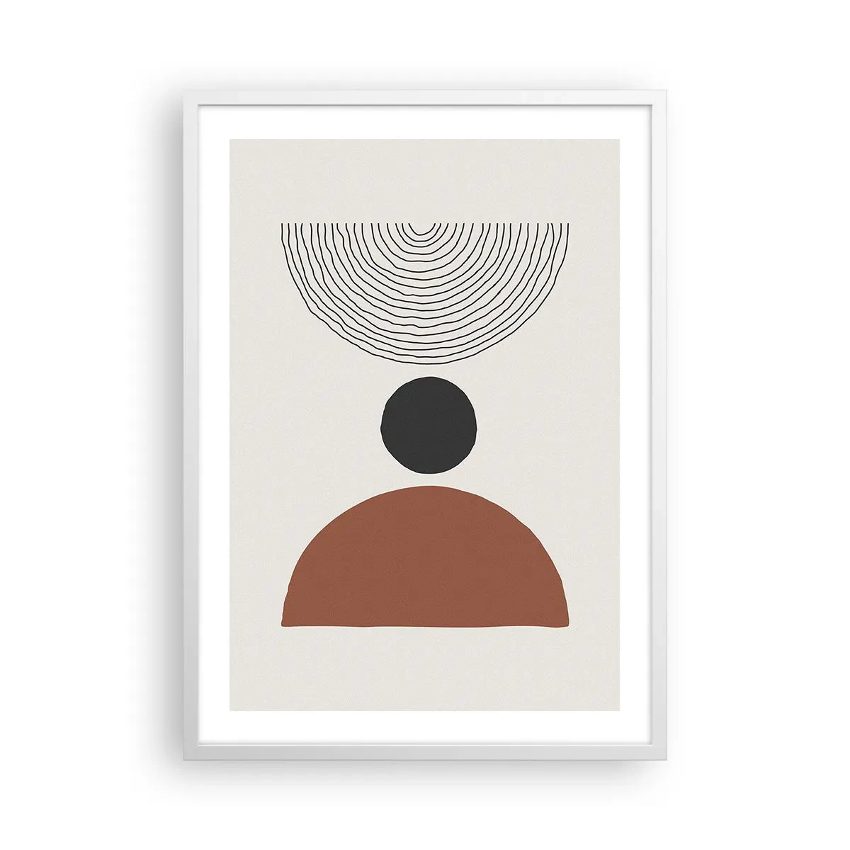Poster in een witte lijst - Het middelpunt van de aandacht - 50x70 cm